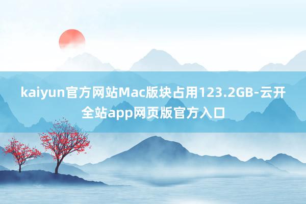kaiyun官方网站Mac版块占用123.2GB-云开全站app网页版官方入口